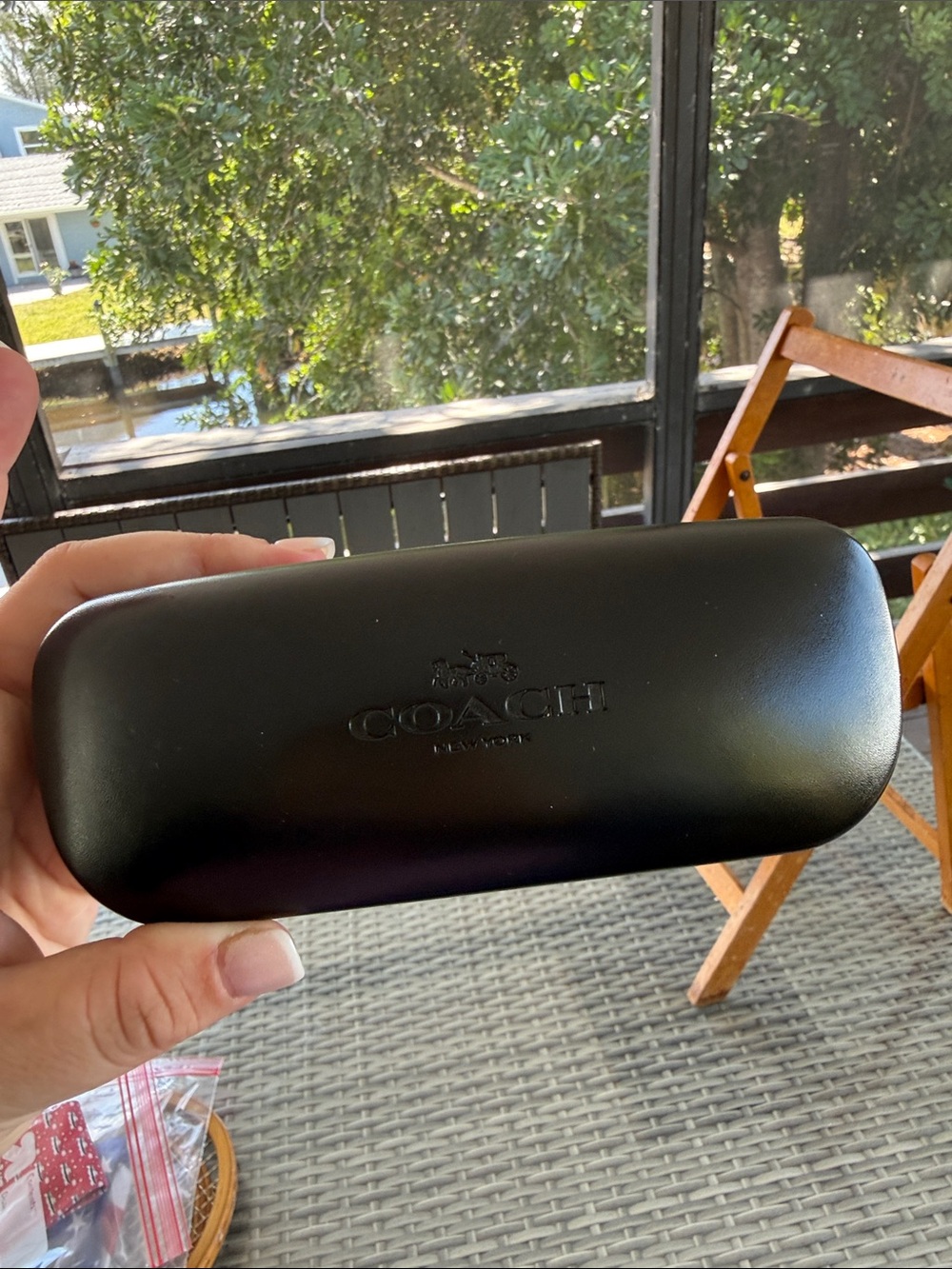 Coach Black Hard Sunglasses Case